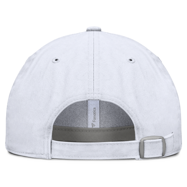 ST. LOUIS BLUES FANATICS NOTE LOGO 3D PATCH ADJUSTABLE HAT - WHITE Adjustable Cap Fanatics