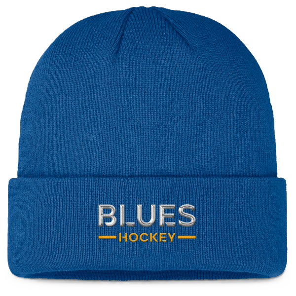 ST. LOUIS BLUES FANATICS BLUES HOCKEY AUTHENTIC PRO CUFF KNIT - BLUE Knit Fanatics