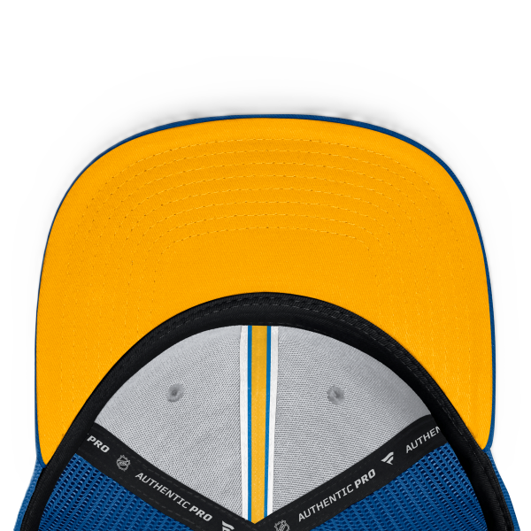 ST. LOUIS BLUES FANATICS NOTE LOGO MESH SNAPBACK - BLUE/WHITE Adjustable Cap Fanatics