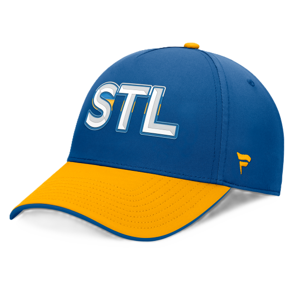 ST. LOUIS BLUES FANATICS STL AUTHENTIC PRO FLEXFIT - BLUE/GOLD Flex Fit Cap Fanatics