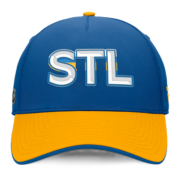 ST. LOUIS BLUES FANATICS STL AUTHENTIC PRO FLEXFIT - BLUE/GOLD Flex Fit Cap Fanatics