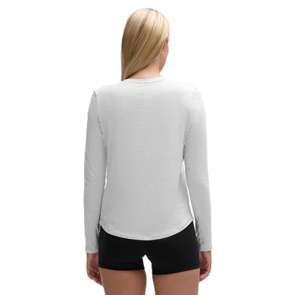 ST. LOUIS BLUES LULULEMON NOTE LOGO LOVE LONG SLEEVE TEE - STEEL HEATHER Women's T-Shirt Lululemon