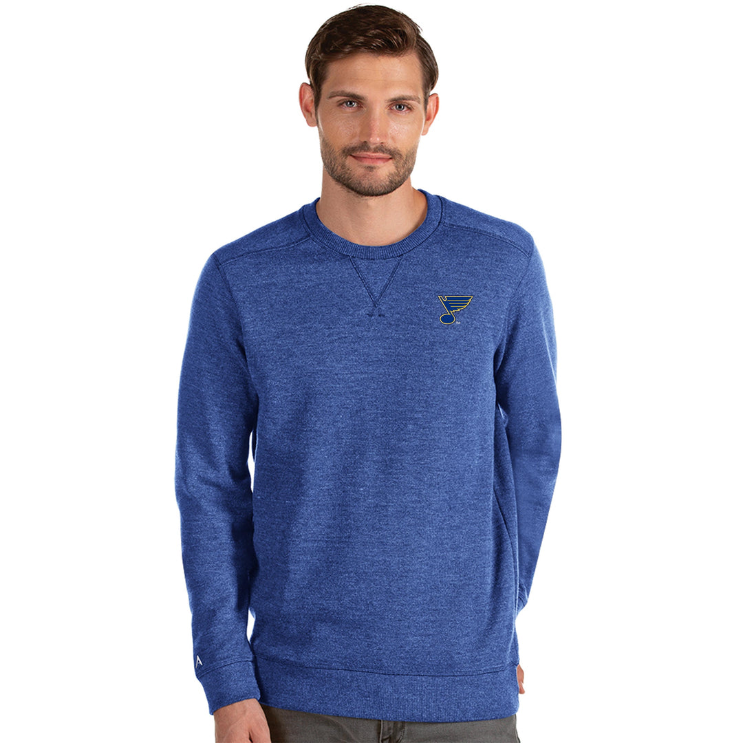 ST. LOUIS BLUES MENS ANTIGUA DEFENDER SWEATER