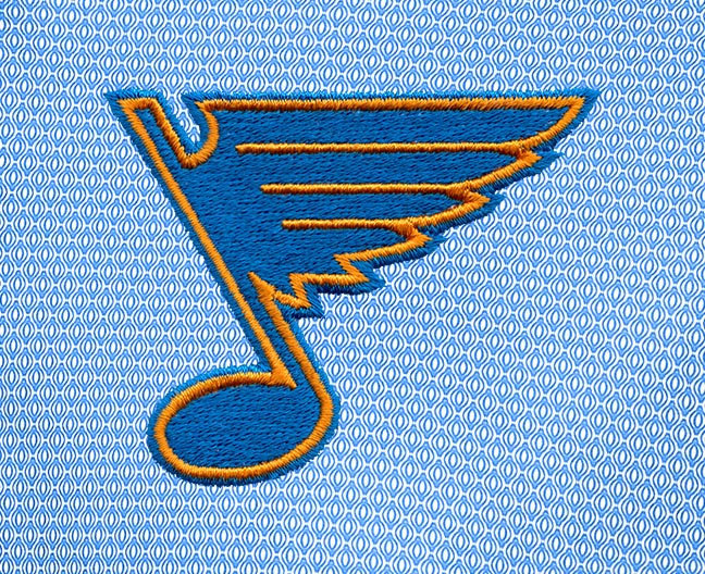 ST. LOUIS BLUES ANTIGUA RINGS NOTE LOGO POLO -BLUE/WHITE Polo Antigua