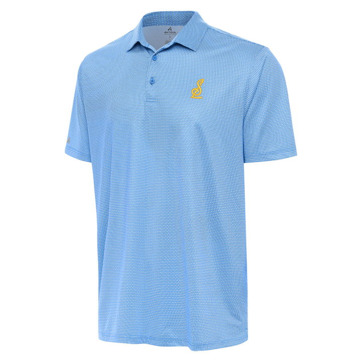 ST. LOUIS BLUES ANTIGUA STL LOGO RINGS POLO -BLUE/WHITE Polo Antigua