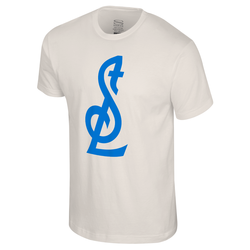 ST. LOUIS BLUES STADIUM ESSENTIALS STL LOGO TEE - WHITE – STL