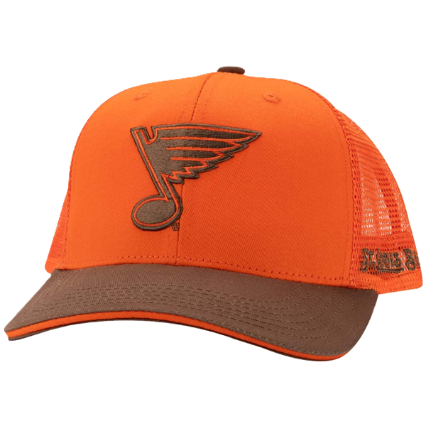 ST. LOUIS BLUES SUCCESS BRANDS HUNTING & FISHING SNAPBACK - ORANGE/BROWN