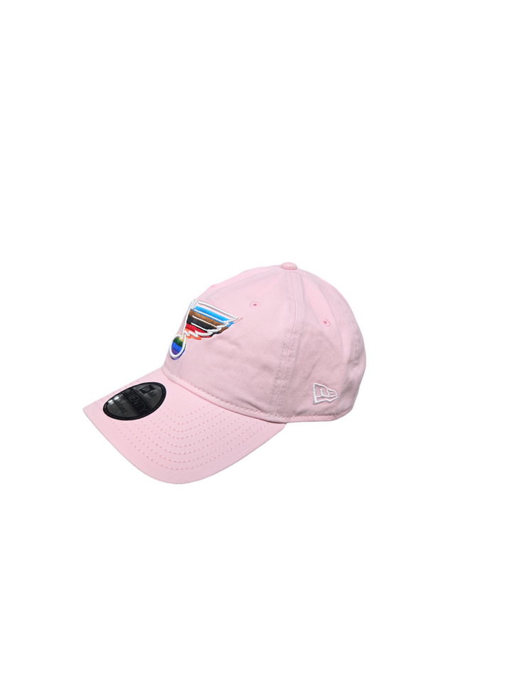 ST. LOUIS BLUES NEW ERA 9TWENTY PRIDE NOTE STRAPBACK - PINK Adjustable Cap New Era
