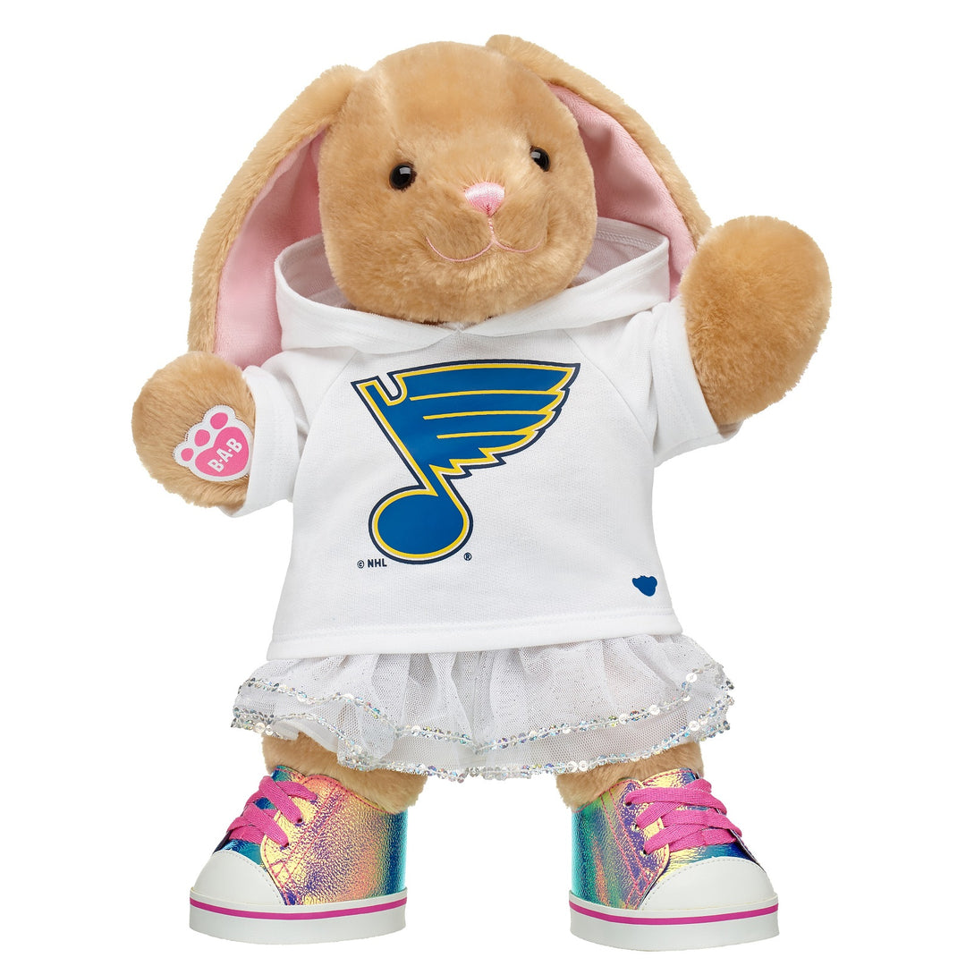 ST. LOUIS BLUES BUILD-A-BEAR LIL PAWLETTE BUNNY- 15"