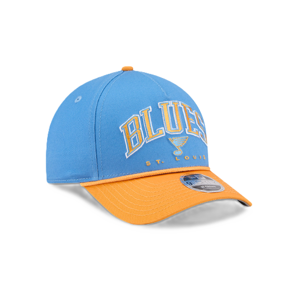 ST. LOUIS BLUES NEW ERA CAP 940MC ARCH ROPE SNAPBACK – BLUE/GOLD Adjustable Cap New Era