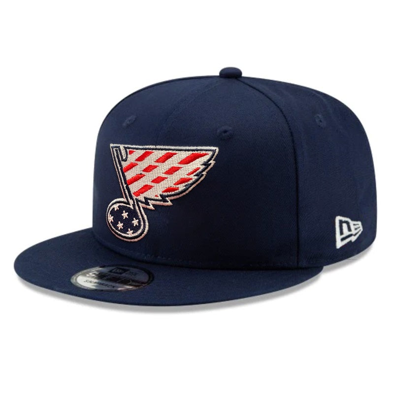 ST. LOUIS BLUES NOTE NEW ERA 9FIFTY STARS AND STRIPES SNAPBACK