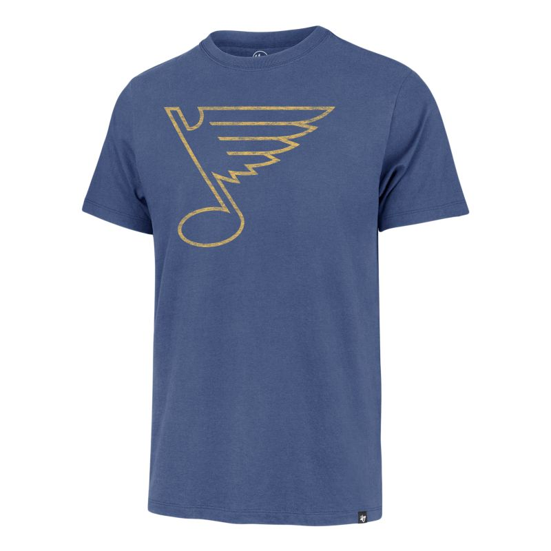 500 LEVEL St. Louis Hockey 'Bleed Blue' Men's T-Shirt - Officially Licensed NHL Apparel, Royal Blue