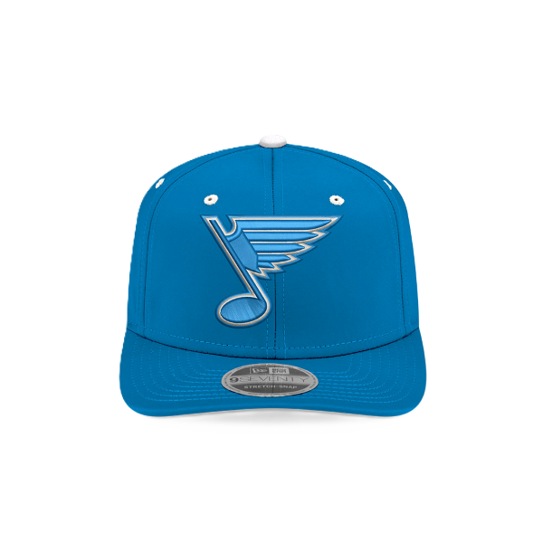 ST. LOUIS BLUES NEW ERA 9SEVENTY NOTE LOGO NHL SHIELD SNAPBACK - BLUE Adjustable Cap New Era
