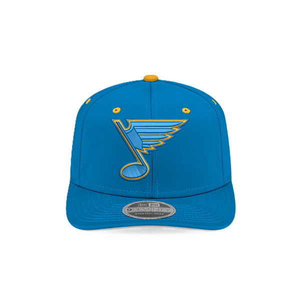 ST. LOUIS BLUES NEW ERA 9SEVENTY NOTE LOGO CITY FLAG SNAPBACK - BLUE Adjustable Cap New Era
