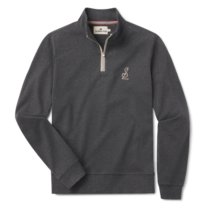 ST. LOUIS BLUES THE NORMAL BRAND STL LOGO ¼ ZIP – CHARCOAL Outerwear The Normal Brand