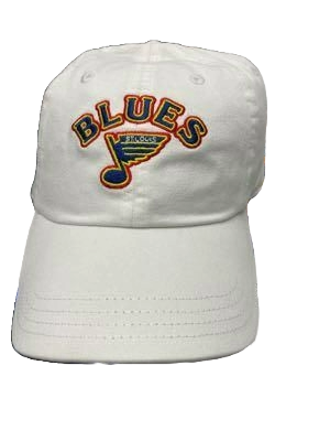 ST. LOUIS BLUES THE NORMAL BRAND ARCH DAD HAT STRAPBACK - WHITE Hat The Normal Brand
