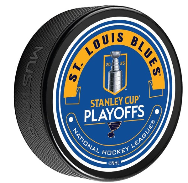 ST. LOUIS BLUES 2025 PLAYOFFS PUCK - 3 INCHES Puck Mustang Products