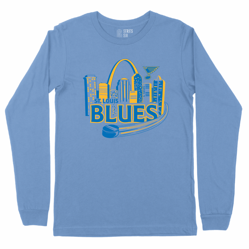 ST. LOUIS BLUES SERIES SIX GATEWAY LONG SLEEVE TEE - BLUE T-shirt Series Six