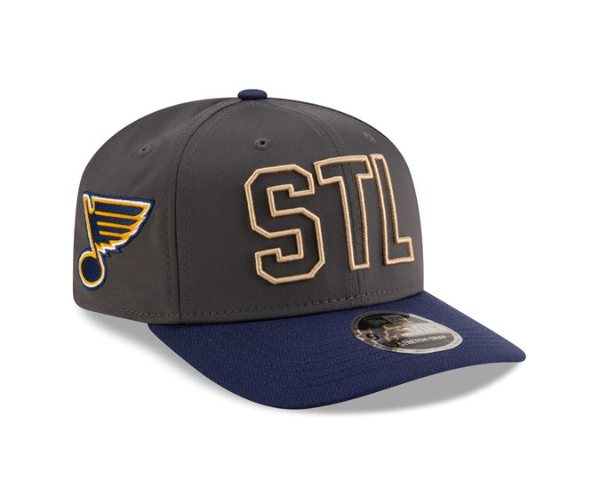 ST. LOUIS BLUES NEW ERA 9SEVENTY NOTE GRAPHITE SNAPBACK - GREY Adjustable Cap New Era