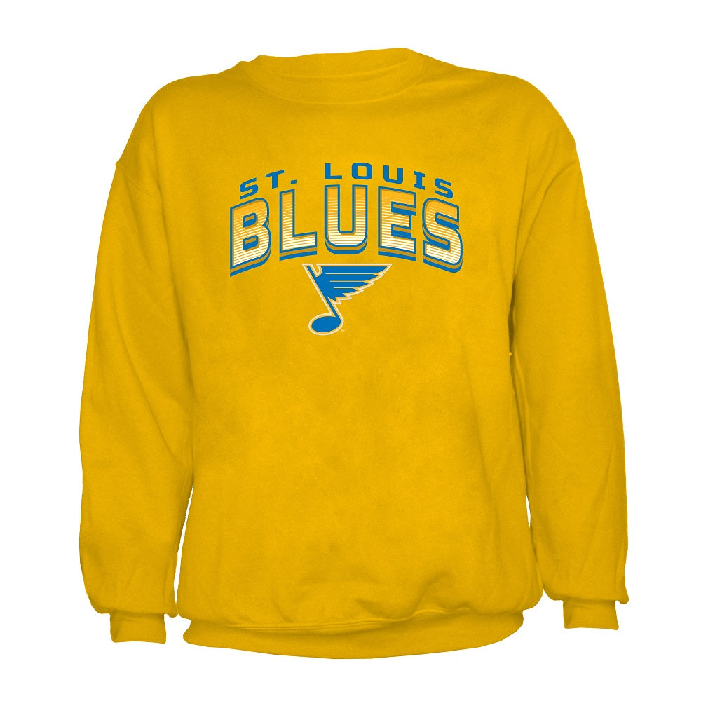 ST. LOUIS BLUES HERITAGE FREQUENCY CREWNECK - GOLD