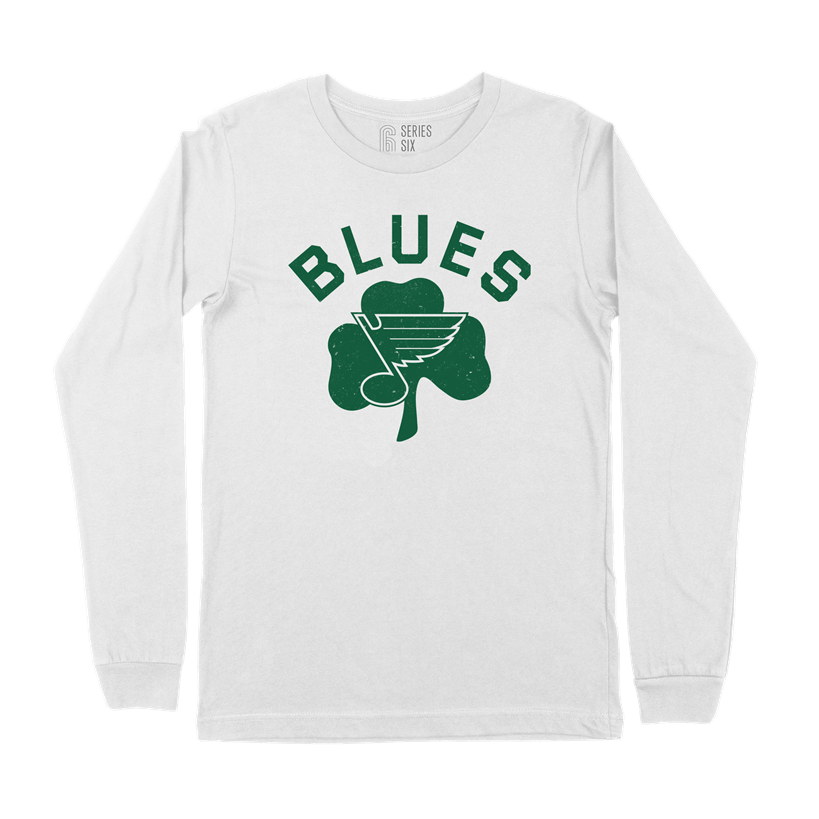 ST. LOUIS BLUES SERIES SIX ST. PADDY'S CLOVER LONG SLEEVE TEE Short Sleeve Series Six