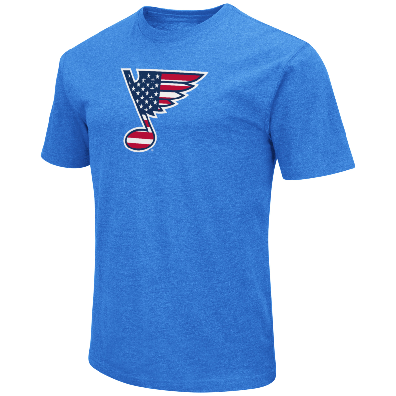 ST. LOUIS BLUES AMERICANA NEW LOGO TEE T-shirt Colosseum