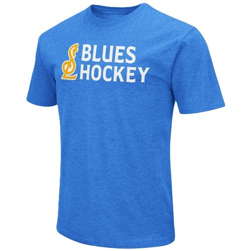 ST. LOUIS BLUES HOCKEY WORDMARK WITH STL LOGO TEE T-shirt Colosseum