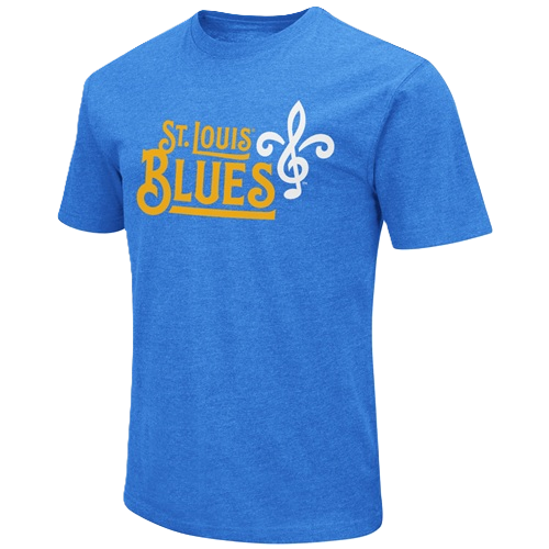 ST. LOUIS BLUES FLEUR-DE-LIS WORDMARK STACK TEE T-shirt Colosseum