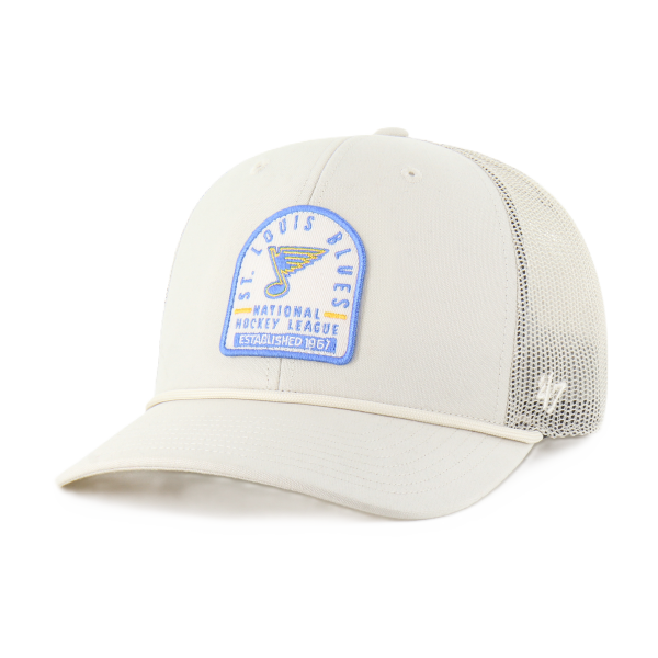 ST. LOUIS BLUES ’47 BRAND GRAVESTONE MESH SNAPBACK – BEIGE Adjustable Cap '47 Brand