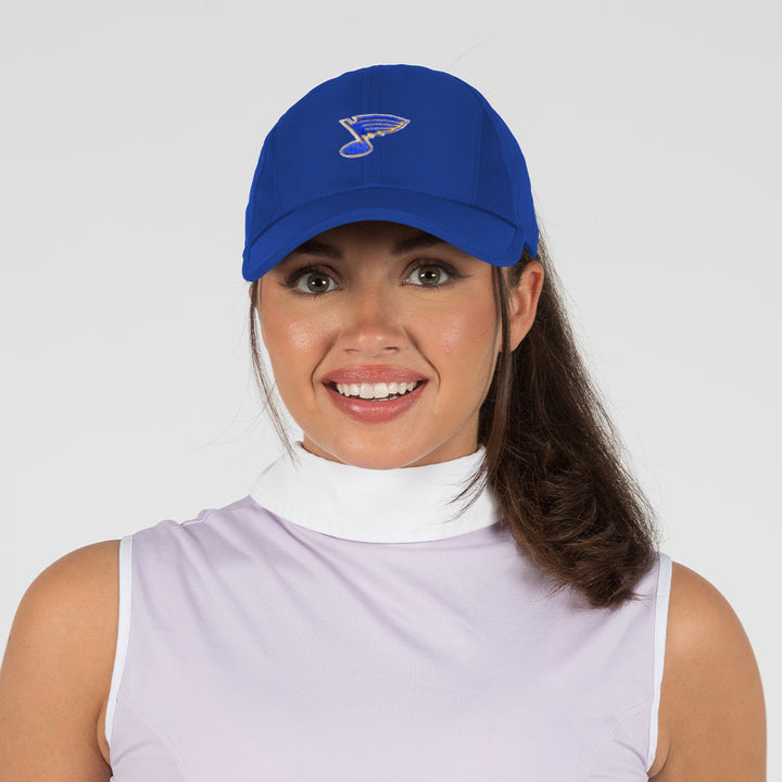 ST. LOUIS BLUES DAVID AND YOUNG PONYFLO LADIES HAT - ROYAL