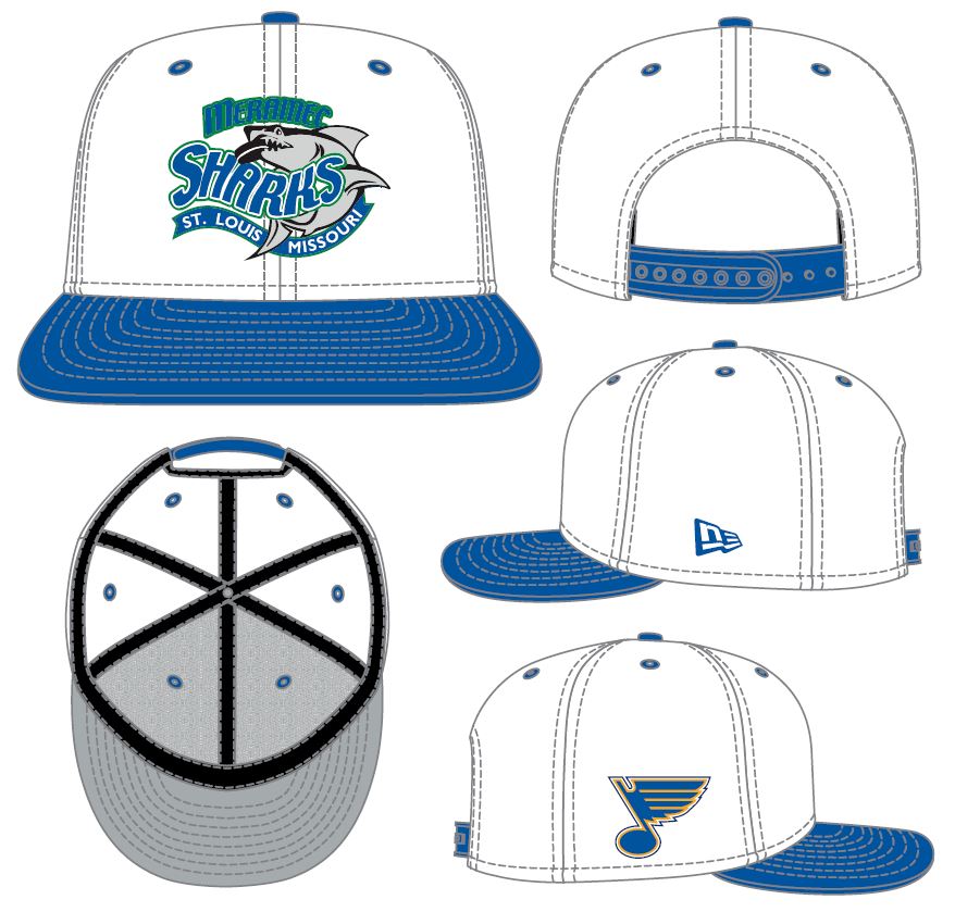 2023 MERAMEC SHARKS NEW ERA YOUTH HAT