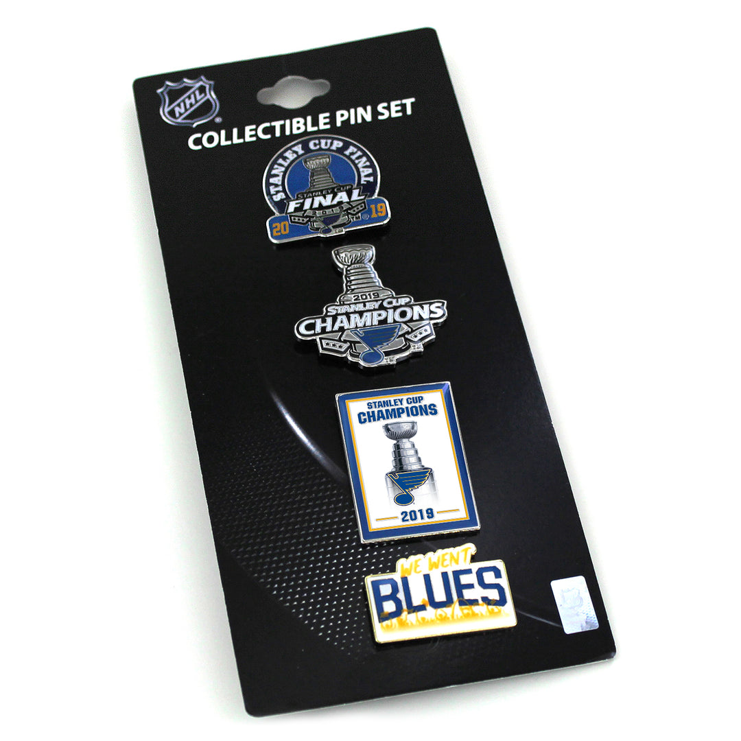ST. LOUIS BLUES AMINCO WE WENT BLUES COLLECTOR PIN SET - MULTICOLOR Collector Pins Aminco
