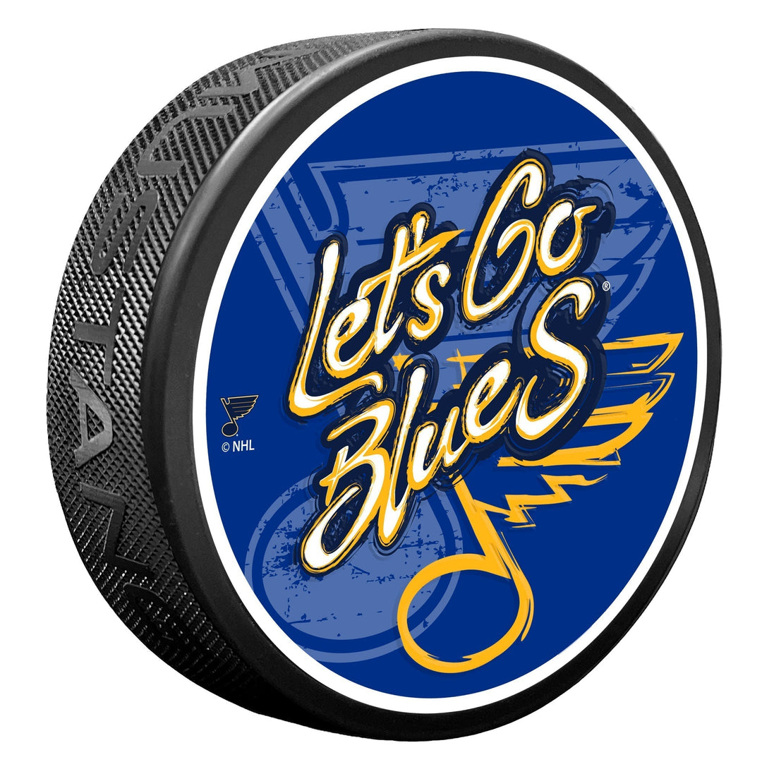 St. Louis Blues Puck - Let's Go Pucks Sports Decor