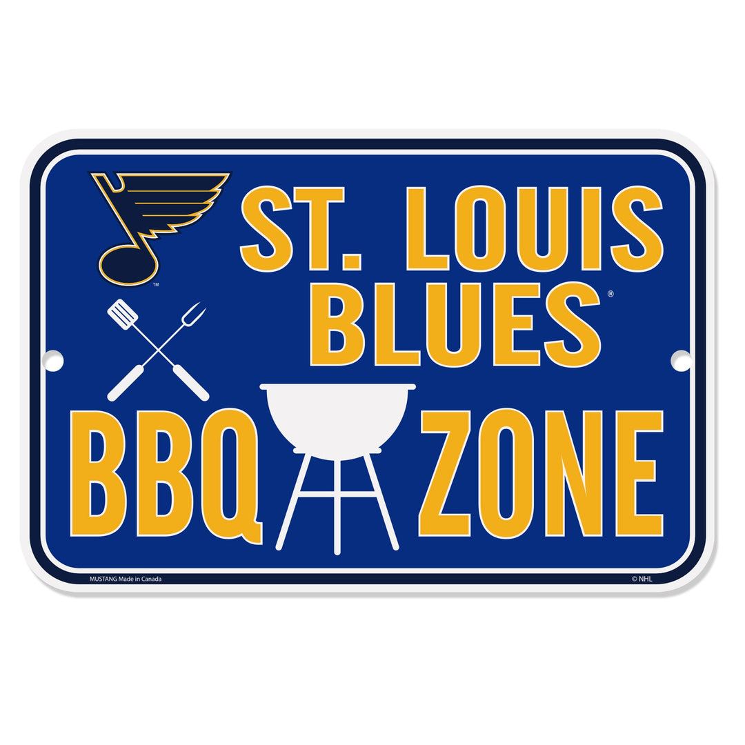 St. Louis Blues Sign - 10" x 15" BBQ Zone Wall Decor Sports Decor