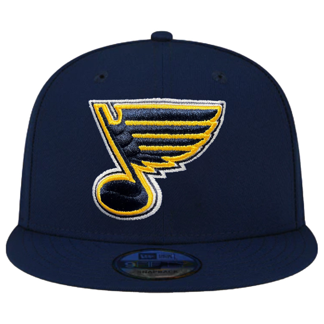LOUIS BLUES NEW ERA 9FIFTY NAVY SNAPBACK HAT – STL Authentics