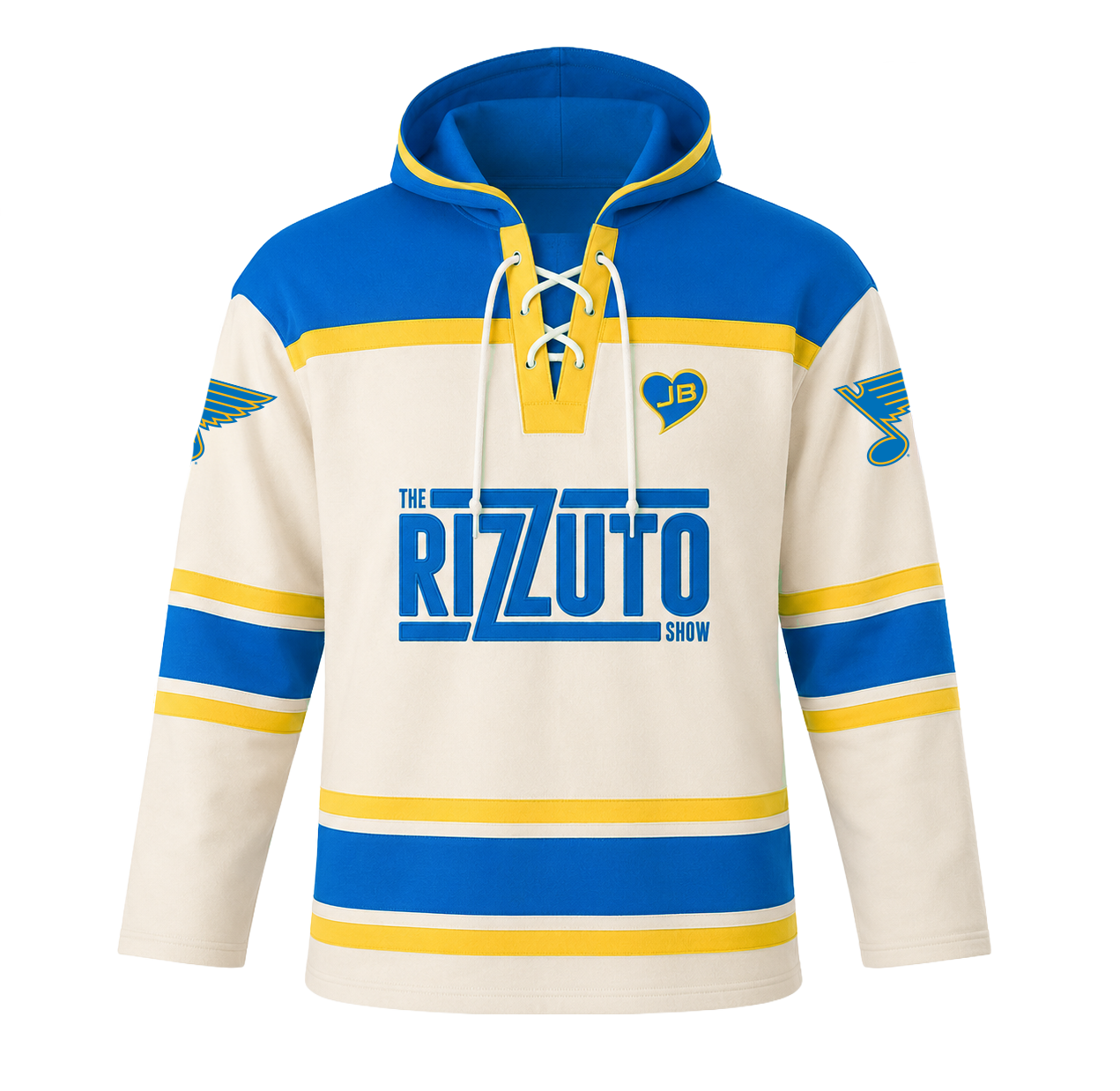 THE RIZZUTO SHOW SUCCESS BRANDS LACER HOODIE - CREAM/BLUE – STL