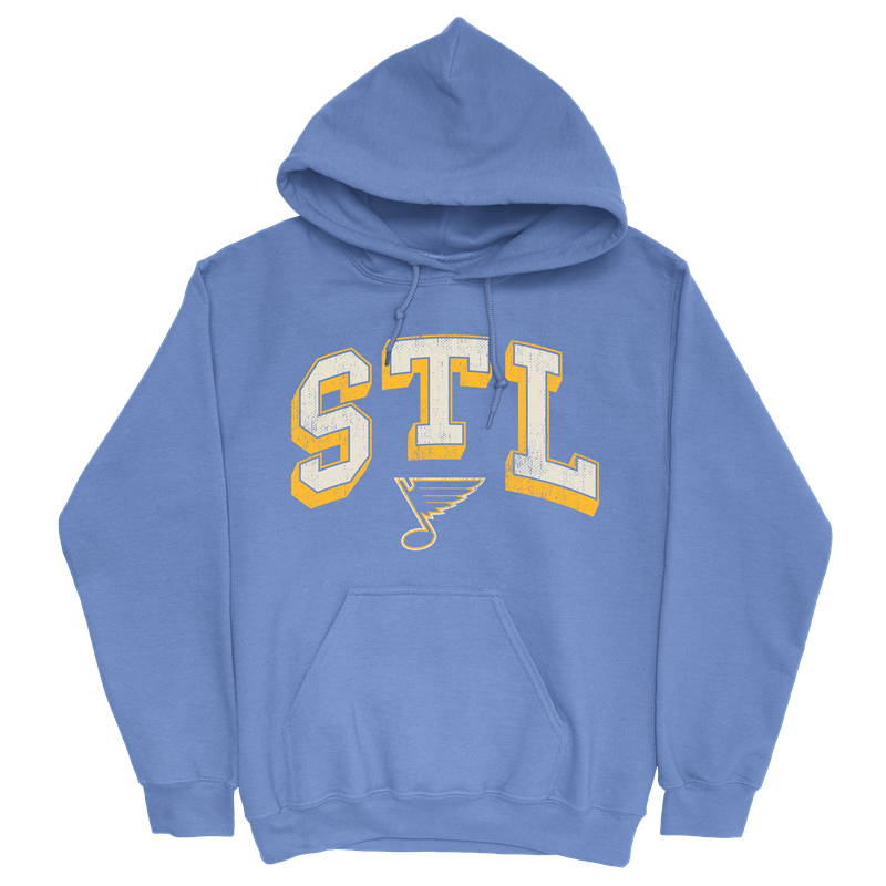ST. LOUIS BLUES SERIES SIX STL HERITAGE STACKED HOODIE - BLUE Hoodie Series Six