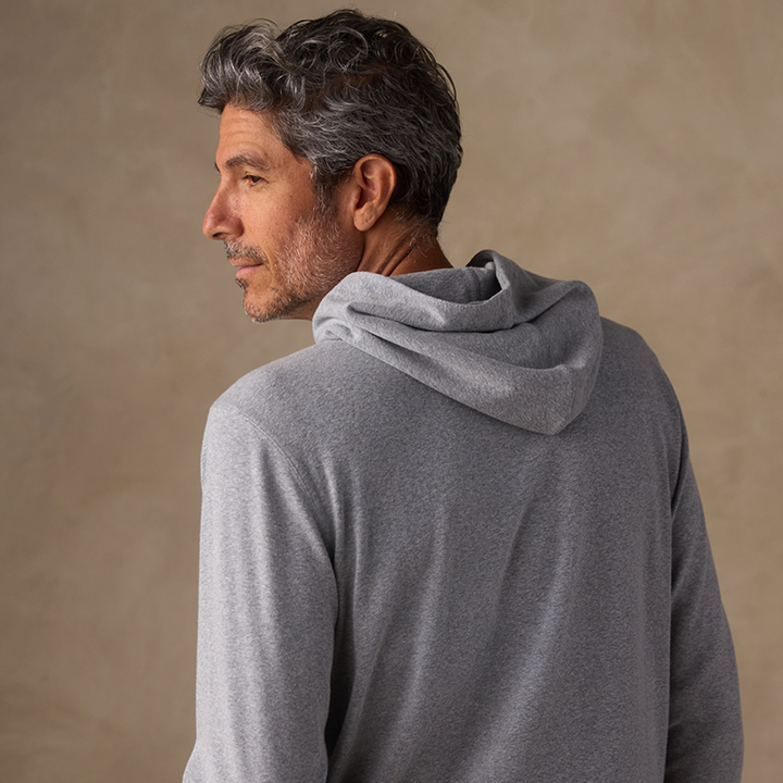 ST. LOUIS BLUES THE NORMAL BRAND NOTE LOGO HOODIE – GREY Outerwear The Normal Brand