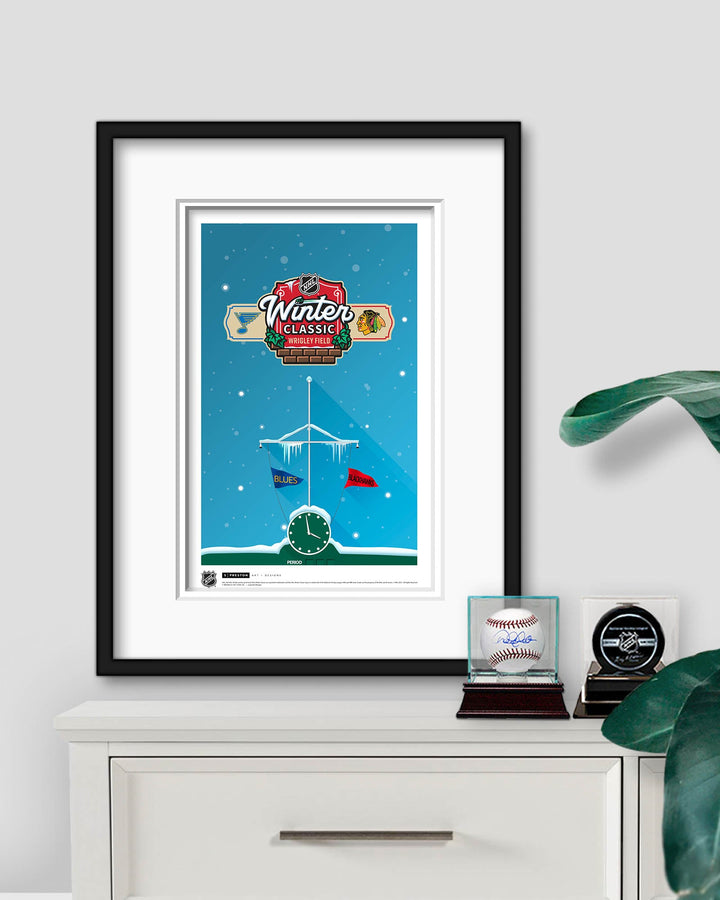 2025 NHL Winter Classic Minimalist Stadium Limited Edition Art Print Wall Decor S. Preston Art + Designs