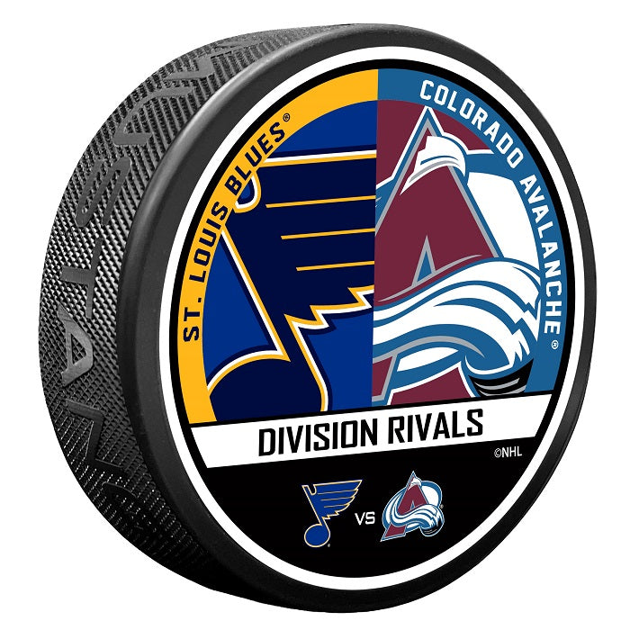 ST. LOUIS BLUES VS. COLORADO AVALANCHE RIVALRY PUCK