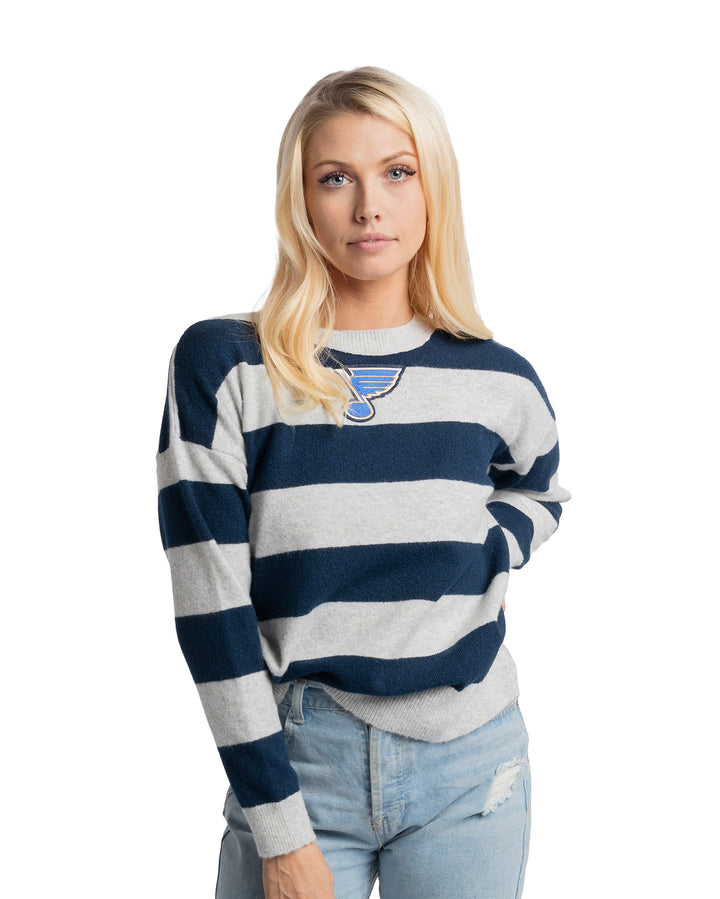 ST. LOUIS BLUES LUSSO SKYE DROP SWEATER Sweater Lusso