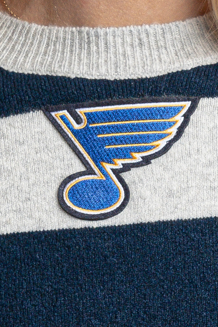 ST. LOUIS BLUES LUSSO SKYE DROP SWEATER Sweater Lusso