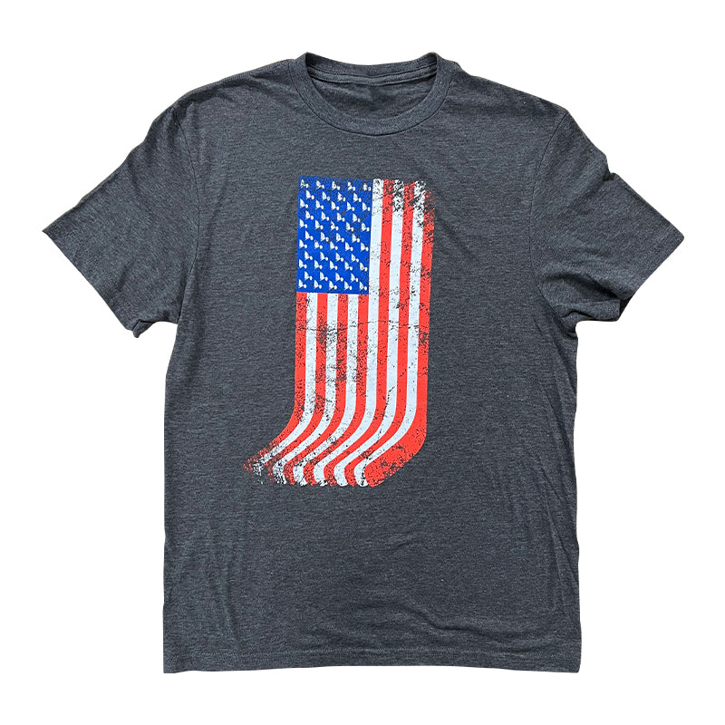 St. Louis Blues Fishbowl Hockey Flag Sticks Tee - Charcoal T-shirt Fishbowl Hockey
