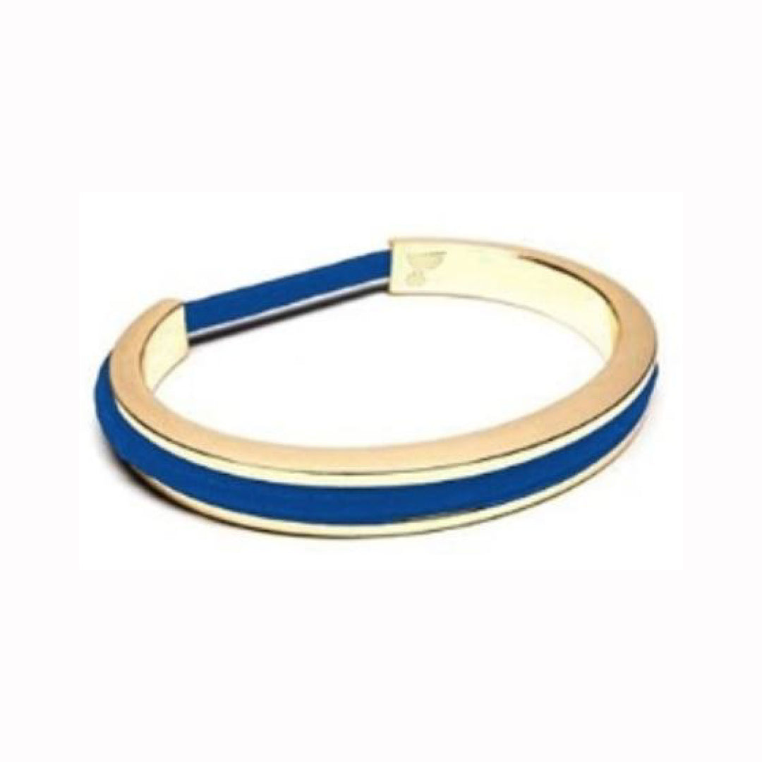 St. Louis Blues Lusso 2 in 1 Gold Plated Cuff and Hairband Hair Accessory Lusso