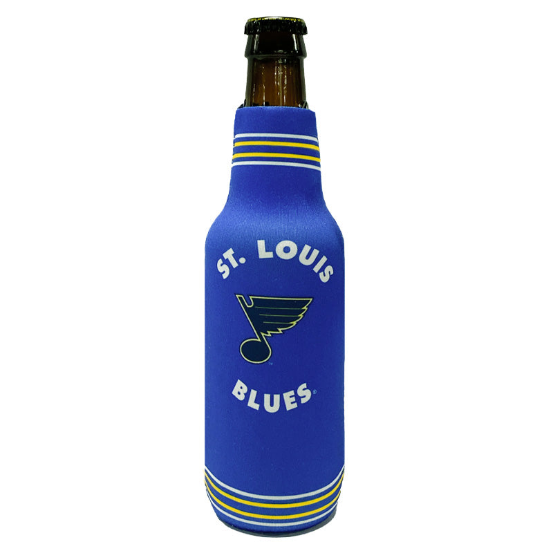 ST. LOUIS BLUES LOGO BRANDS BOTTLE KOOZIE