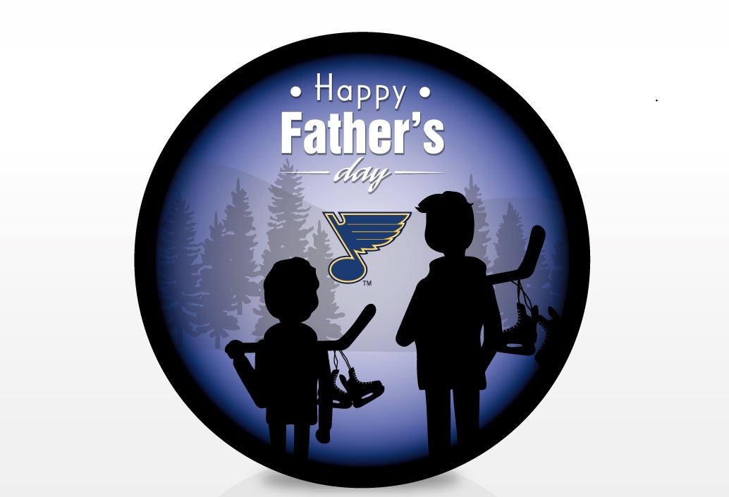 ST. LOUIS BLUES SHER-WOOD FATHER'S DAY PUCK
