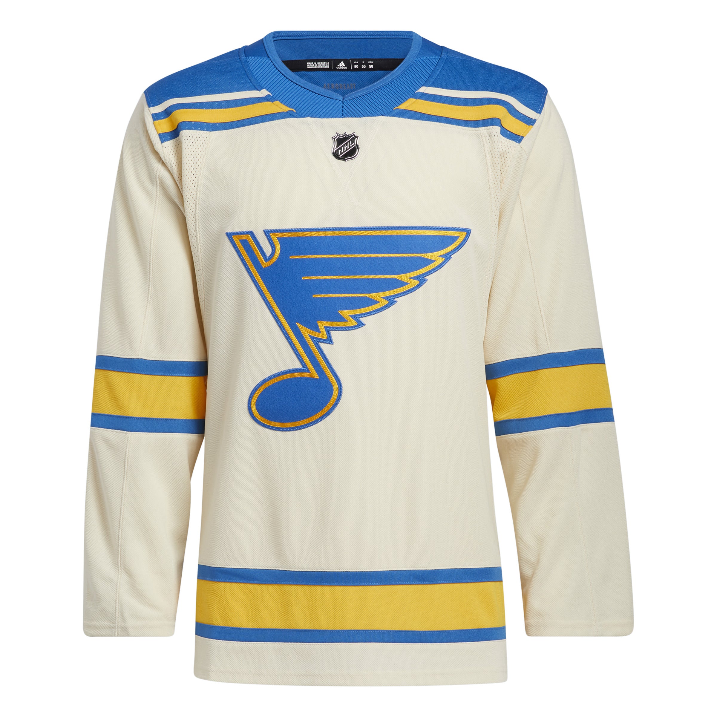 St. Louis Blues NHL Adidas Men's Royal Blue Team Classics Vintage Authentic Jersey L(52)