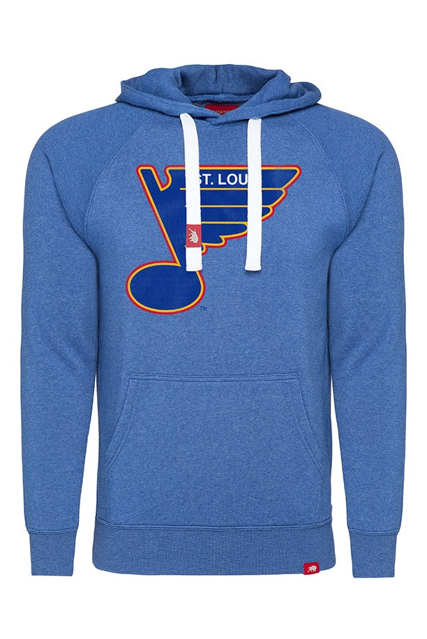 ST. LOUIS BLUES SPORTIQE RETRO OLSEN HOODIE - ROYAL