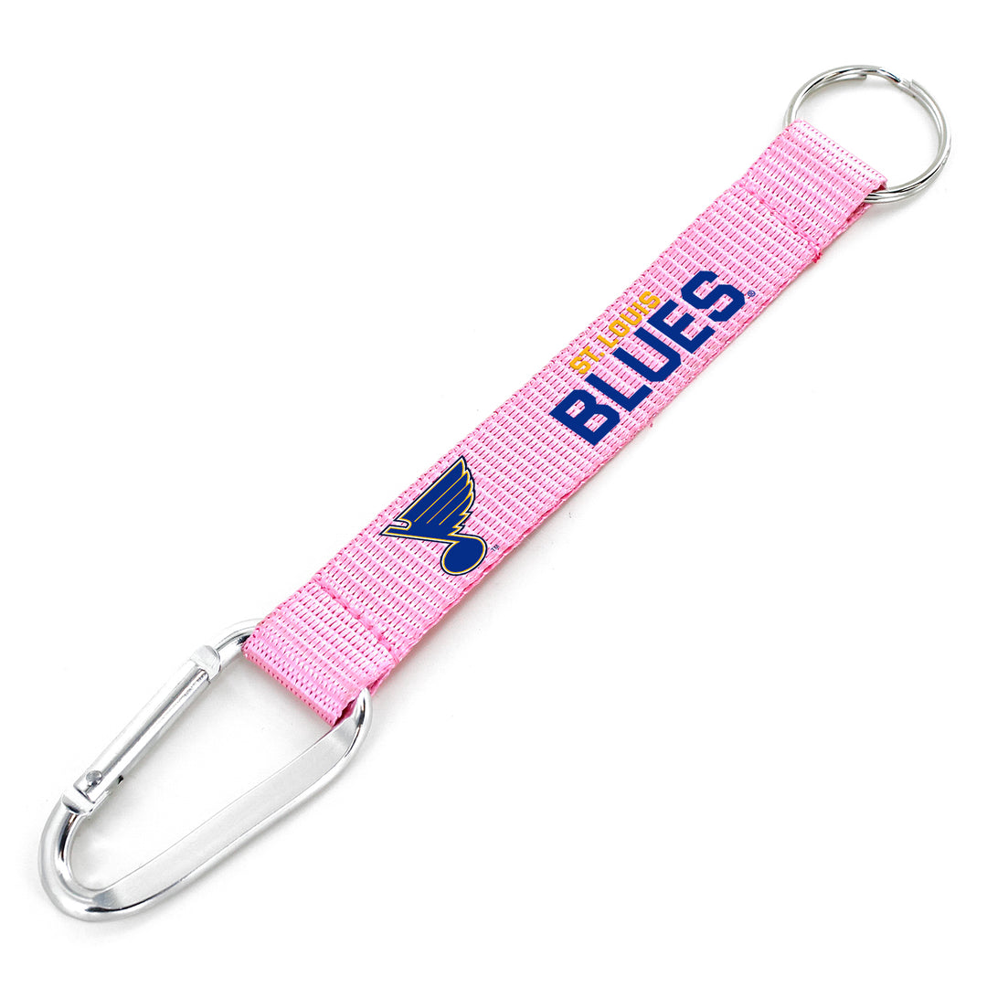 ST. LOUIS BLUES AMINCO CARABINER KEYCHAIN - PINK Keychain Aminco