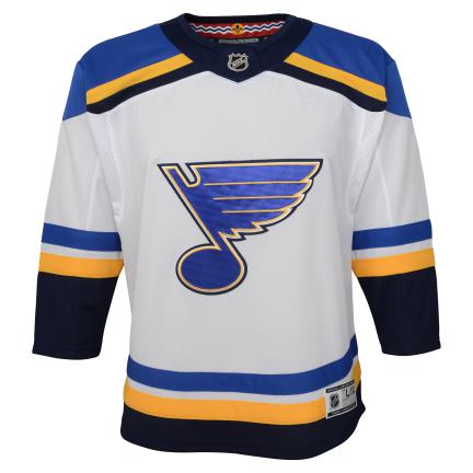 ST. LOUIS BLUES OUTERSTUFF YOUTH AWAY PREMIER JERSEY - WHITE